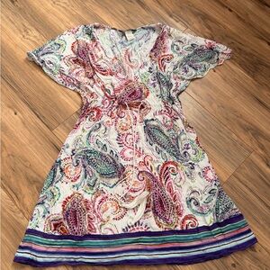 Ralph Lauren Multicolor Paisley Swim Cover Up